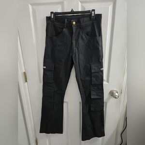 MINIBEAST High Rise WOMEN'S BLACK CARGO PANTS SIZE Medium